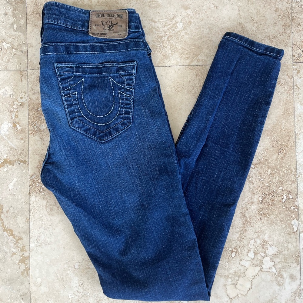 TRUE RELIGION Halle High Rise Super Skinny Jeans, Size 26